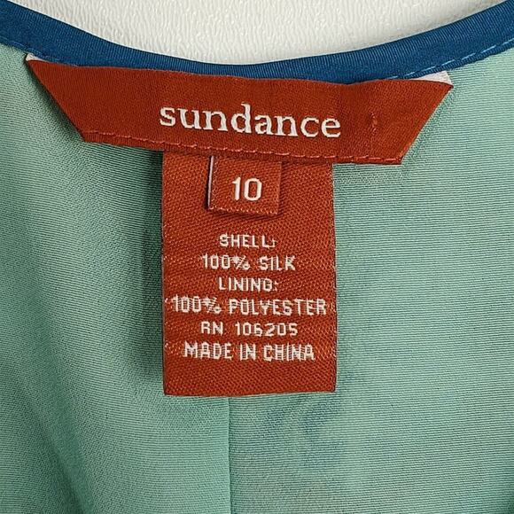 Sundance Silk Modern Heritage Midi Dress Size 10 Geometric Medallion Lined Boho - Picture 3 of 9